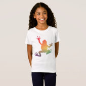 Kleurrijke kikkervisjes t-shirt (Voorkant volledig)