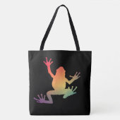 Kleurrijke kikkervisjes tote bag (Voorkant)