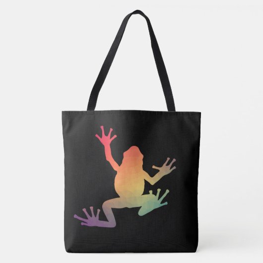 Kleurrijke kikkervisjes tote bag (Voorkant)