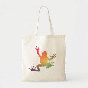 Kleurrijke kikkervisjes tote bag