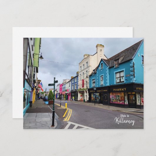 Kleurrijke Killarney - Ierland Briefkaart (Voorkant / Achterkant)