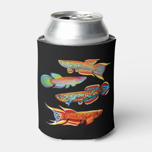 Kleurrijke Killifish Koelbox Blikjeskoeler (Blikje Voorkant)