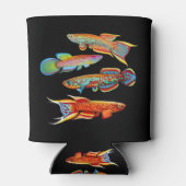 Kleurrijke Killifish Koelbox Blikjeskoeler (Achterkant)