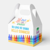 Kleurrijke Kinder Afstuderen Favor Box Bedankdoosjes (Achterkant)