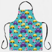 Kleurrijke Kinder auto Schort (Voorkant)