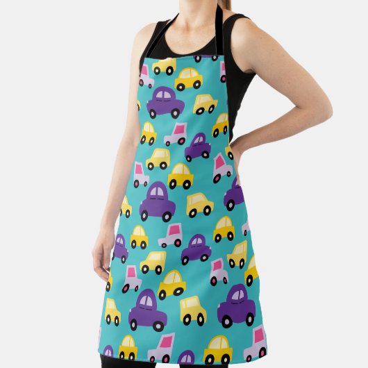 Kleurrijke Kinder auto Schort (Insitu)
