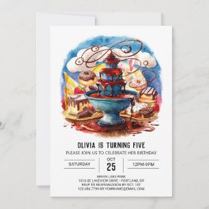 Kleurrijke Kinder Chocolade Verjaardag Kaart