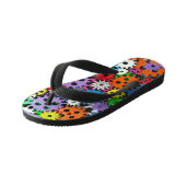 Kleurrijke kinder flip flops (Schuin)