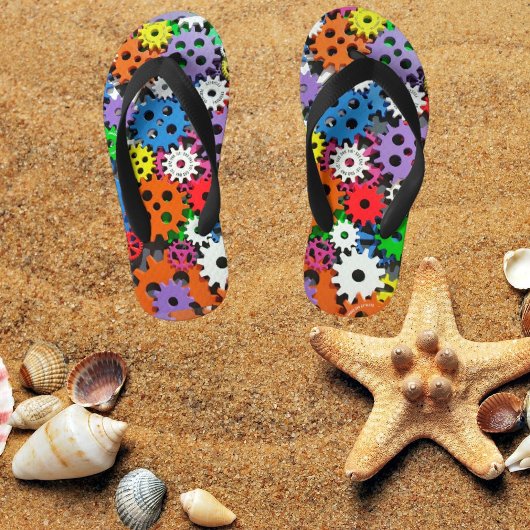 Kleurrijke kinder flip flops