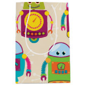 Kleurrijke Kinder robot Medium Cadeauzakje (Voorkant)