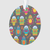 Kleurrijke Kinder robot Ornament (voorkant)