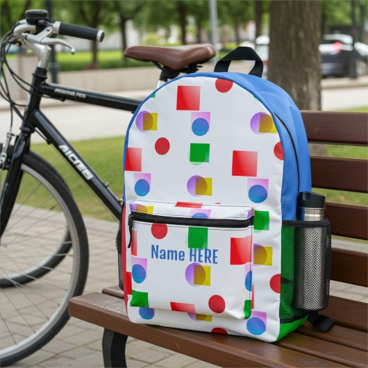 Kleurrijke Kinder School Gedrukte Rugzak