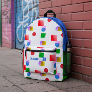 Kleurrijke Kinder School Gedrukte Rugzak