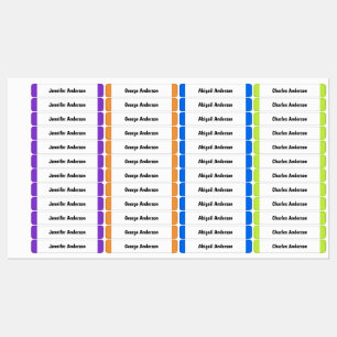 Kleurrijke Kinder school uniform  kleding Labels