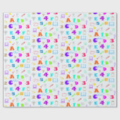 Kleurrijke Kinder schoolbenodigdheden, letter- en  Cadeaupapier (Vlak)