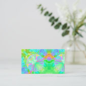 Kleurrijke Kinder verfplaat Visitekaartje (Staand voorkant)