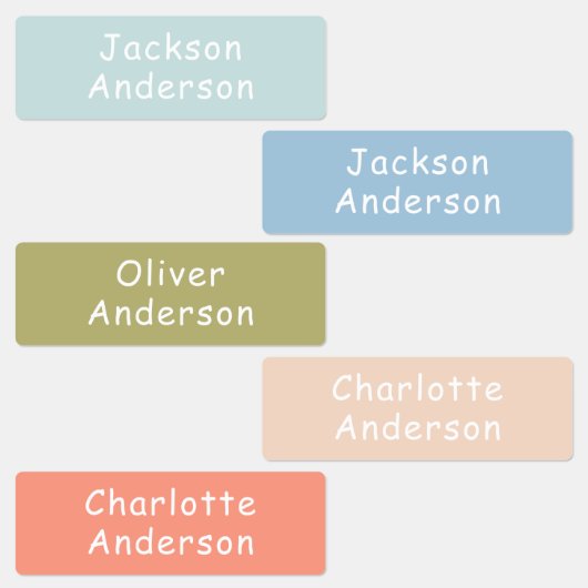 Kleurrijke Kinder waterbestendige, persoonlijke Labels (Groep)