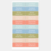 Kleurrijke Kinder waterbestendige, persoonlijke Labels (Vel)