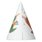 Kleurrijke Kinderachtige Dinosaurussen Kind Verjaa Feesthoedjes (Achterkant)