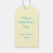 Kleurrijke Kinderen Class Valentijn Treat Bag Labe Cadeaulabel (Achterkant)