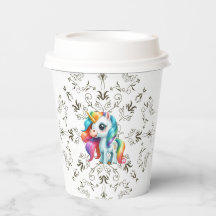 Kleurrijke Kinderen Eenhoorn Floral Graphics