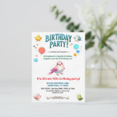 Kleurrijke Kinderen Gevederde Vrienden Verjaardags Briefkaart (Staand voorkant)