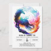 Kleurrijke Kinderen Paard Verjaardag Kaart (Voorkant)