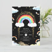 Kleurrijke Kinderen regenboog verjaardag Kaart (Staand voorkant)