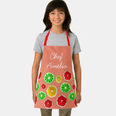 Kleurrijke kinderen van jeneverbesvruchten schort (Insitu)