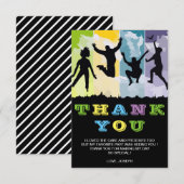 Kleurrijke kinderen verjaardag bedankkaart (Voorkant / Achterkant)