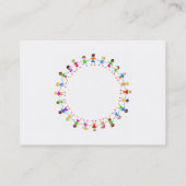 Kleurrijke Kinderen Visitekaartje (Achterkant)