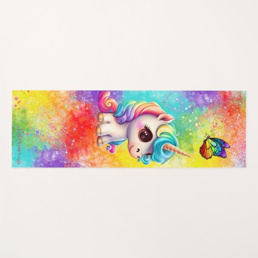 Kleurrijke Kinderen Yogamat (Voorkant (horizontaal))