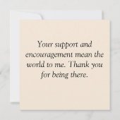 Kleurrijke kip bloemen bedankje (Achterkant)