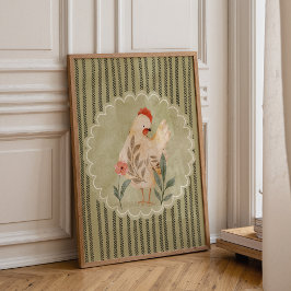 Kleurrijke Kippen Kinderkamer Muur Kunst Poster