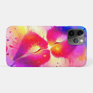 Kleurrijke Kiss Splash Design Case-Mate iPhone Case