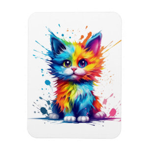 Kleurrijke kitten magneet