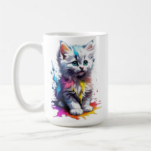 Kleurrijke kitten Mok