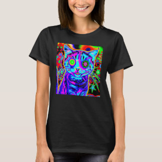 Kleurrijke kitten schattige kat t-shirt