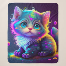 "Kleurrijke kitten"