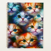Kleurrijke kittens planner (Voorkant)