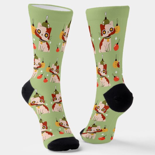Kleurrijke Kittensokken Sokken (Gebogen)