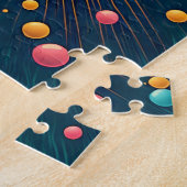 Kleurrijke Kitty Cat Illustratie Legpuzzel (Zijkant)