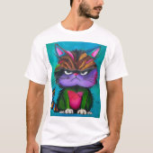 Kleurrijke KItty T-shirt (Voorkant)