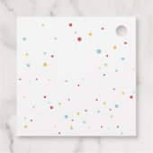 Kleurrijke klaar om Pop Ice Cream Baby shower Bedankjes Labels (Achterkant)