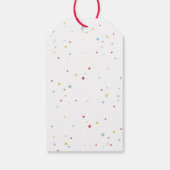 Kleurrijke klaar om Pop Ice Cream Baby shower Cadeaulabel (Achterkant)