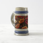 Kleurrijke klaprozen bierpul (Voorkant links)