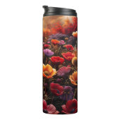Kleurrijke klaprozen thermosbeker (Geroteerd rechts)