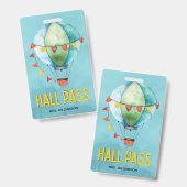 Kleurrijke klas lokaal pas voor schoolleraren badge (Voor- en achterkant)