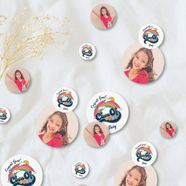 Kleurrijke Klasse van 2025 Afstuderen Foto Confett Confetti