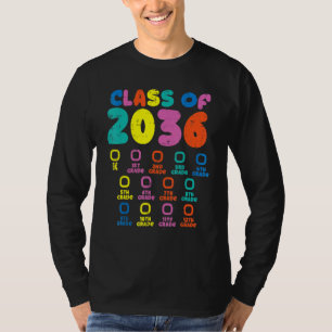Kleurrijke klasse van de kassa Kindergarten 2036 T-shirt